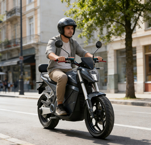 Motocicleta para Adultos de Alta Potencia de 5000W Directo de Fábrica |   Bicicleta Eléctrica Deportiva de 2 Ruedas - Product Image 4