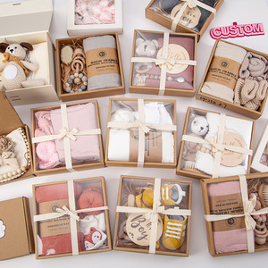 Set Regalo Personalizzato per Bambini con Coperte in Cotone di Bambù e Mussola Stampate Digitalmente per Lettino Neonato - Product Image 1