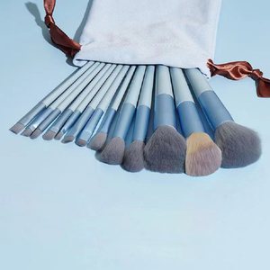 Ensemble de pinceaux de maquillage personnalisé avec logo, mini, 13 pièces, pinceaux pour les yeux et les lèvres, ensemble de pinceaux de maquillage professionnels, sac de rangement - Product Image 4
