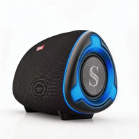 Speaker Portabel 50W Suara Stereo Jangkauan Penuh yang Keras IPX5 Tahan Air Lampu RGB Warna-warni TWS Pairing Aux 10000mAh 15-20 Jam Waktu Putar
