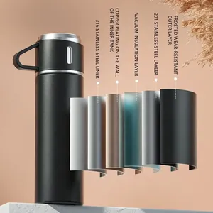 Factory Wholesale Unique Products 304 Stainless Steel <b>Flask</b> 500Ml School Business Office Customized Vacuum Water <b>Bottle</b> - Product Image 2