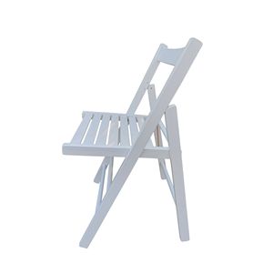 Chaise pliante en bois blanc Db, design moderne, mobilier de jardin extérieur - Product Image 5
