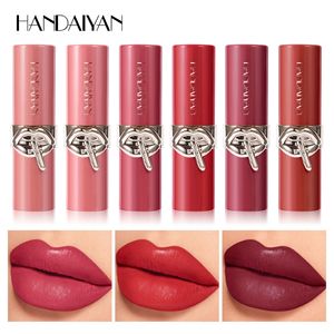 HANDAIYAN 6-Color Gel Matte Lipstick Waterproof Moisturizing Easy Apply <strong>Soft</strong> Long-Lasting Lip <strong>Makeup</strong> - Product Image 2