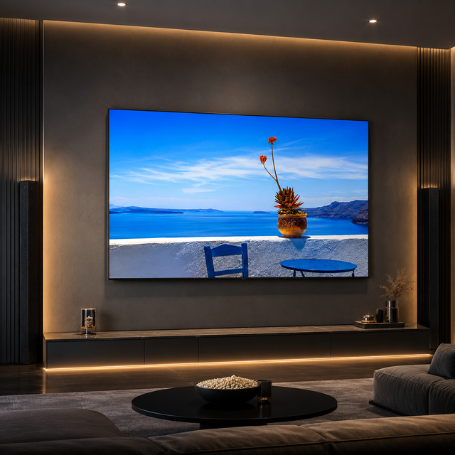 Home Theater Smart TV 4K LED Television With Dolby Sound HDR Display and Wireless Screen Sharing