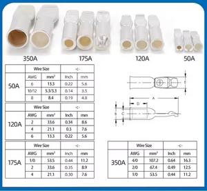 <span class=keywords><strong>HT</strong></span>-175A 600V Prise de véhicule électrique de deuxième génération avec capuchon de protection Saint-Endi, pour batterie de chariot élévateur, prise en laiton à 2 broches, type <span class=keywords><strong>BNC</strong></span>, ABS - Product Image 4