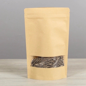 <span class=keywords><strong>Personnalisé</strong></span> Zipper <span class=keywords><strong>Kraft</strong></span> Papier Pour Cadeaux Alimentaire Bonbons Fête De <span class=keywords><strong>Mariage</strong></span> Cadeaux Ziplock Avec Fenêtre Stand Up Sacs D'emballage - Product Image 2