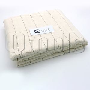 Tissu <span class=keywords><strong>de</strong></span> support primaire en rouleau, polyester, coton, <span class=keywords><strong>toile</strong></span> <span class=keywords><strong>de</strong></span> <span class=keywords><strong>jute</strong></span>, tissu <span class=keywords><strong>de</strong></span> moine, <span class=keywords><strong>tufting</strong></span> avec lignes vertes - Product Image 3