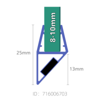 Guida 7160067 90 Of 135 Of 180 Graden Badkamer Behuizing Douche Scherm Glazen Deur Magnetische Afdichting Strip