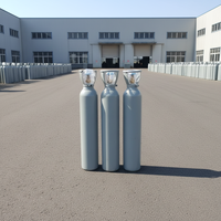 Bouteille de stockage d'hélium compressé industriel certifiée ISO9809 de 0,9 m³ pour approvisionnement en vrac, réservoir sous pression facile à utiliser