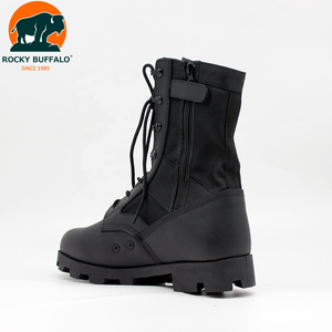Botas Tácticas Rocky <span class=keywords><strong>Buffalo</strong></span> de Cuero Negro, Resistentes al Agua, Fáciles de Limpiar, con Protección de Tobillo - Product Image 3