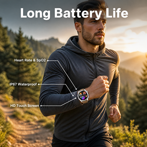 <span class=keywords><strong>Reloj</strong></span> <span class=keywords><strong>Inteligente</strong></span> Android Watch 5 Max con Pantalla AMOLED HD de 1.53 Pulgadas, Llamadas Inalámbricas, Monitor de Sueño, NFC para Deportes al Aire Libre - Product Image 1
