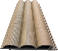 Panneau mural extérieur imperméable et ignifuge pour la maison, panneau mural en composite bois-plastique, revêtement mural creux, décoration de façade, 5 ans