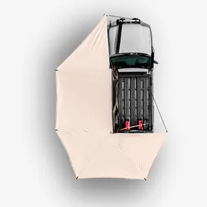 Hoto không thấm nước SUV Xe Offroad 4x4 3x3 xe mái hiên 270 độ lớn miễn phí đứng 270 mái hiên với ánh sáng LED
