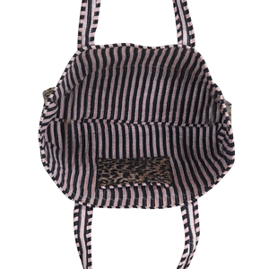 Sac fourre-tout en coton matelassé pour femme, style bohème, ouvert, pour usage quotidien, été et automne, écologique, durable, lavable, brodé - Product Image 4