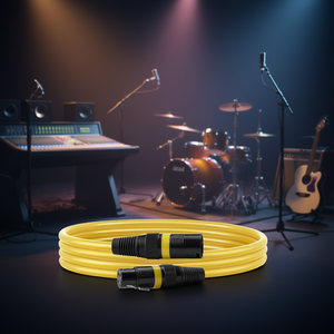 Cable de micrófono XLR de 6.5 pies, chapado en oro, blindado, macho-hembra, para iluminación de escenario, mezclador de audio - Product Image 2