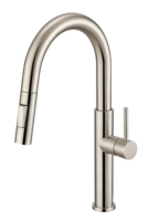 Robinet de cuisine moderne brossé avec cartouche céramique couleur personnalisée, mitigeur eau chaude et froide