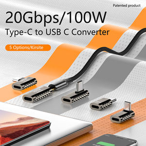Adaptador tipo C 4,0 a USB tipo C, convertidor de alta transmisión de 100W, carga rápida de 20Gbps, compatible con Audio y vídeo 4K/8K para PC y tableta - Product Image 3