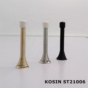 Foshan Kosin ตัวหยุดประตูสปริงสำหรับงานหนัก3 <span class=keywords><strong>1</strong></span>/4 "ที่กั้นประตูแบบสปริงพร้อมสกรูกันสนิมกันชนยาง (ข้อต่อผ้าซาตินพรรณี - Product Image 3