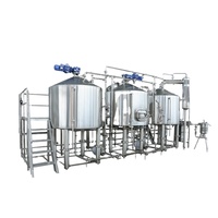 Ligne de production de bière de 1000 litres la plus vendue, équipement de micro-brasserie, moteur entièrement en acier inoxydable, longue durée de vie