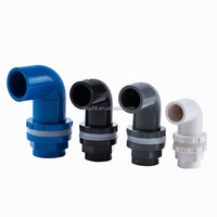 Raccord de tuyauterie UPVC bleu pour l'alimentation en eau et les systèmes de plomberie avec surface lisse