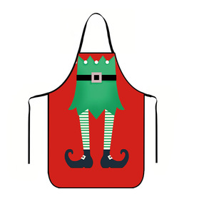 Tablier OEM 50*70cm <span class=keywords><strong>à</strong></span> design personnalisé sur le thème de Noël, tablier <span class=keywords><strong>pas</strong></span> <span class=keywords><strong>cher</strong></span>, imperméable, 100% polyester, léger, pour la cuisine et l'extérieur - Product Image 5