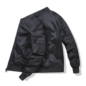 Factory Wholesale Drop Shipping Sport Wear Casual Wear Satin Bomber Baseball Winter Jacket Men Jacket