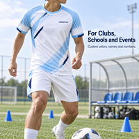 Maillot de football personnalisé léger pour l'entraînement par temps chaud, conception entièrement sublimée, uniforme d'équipe de football, club OEM