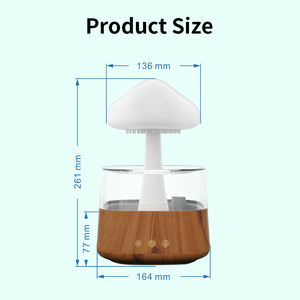 <span class=keywords><strong>Oasis</strong></span> Acogedor de la Lluvia Mágica, Difusor de Aroma de Nube Acogedora, Mini Humidificador USB Portátil, Humidificador de Goteo de <span class=keywords><strong>Agua</strong></span> - Product Image 6