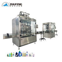 Machine de capsulage de remplissage de pompe à rotor automatique de haute précision 50ml-5L Ligne d'emballage universelle avec nettoyage CIP pour détergents