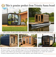Sauna Kubus Inframerah Modern untuk 4-6 Orang dengan Pemanas Listrik EMF Rendah, Pintu Kaca Temper, Ramah Lingkungan, untuk Vila dan Spa Wellness