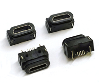Conector USB-C Impermeable para Montaje en Panel PCB, IP65, USB-C 3.1, 16 Pines, SMT, SMD, 16, 6 Pines, IP67, 2.0, IP68, Hembra