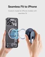 Support magnétique pour téléphone à fixation sur grille d'aération pour séries 15/14/13, idéal pour une utilisation au lit