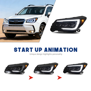 Faros Delanteros LED HCMOTIONZ para Subaru <span class=keywords><strong>Forester</strong></span> 2013-2018 con Animación de Encendido DRL, Conjunto de Lámparas Delanteras para Automóvil - Product Image 4