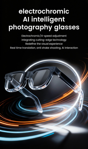 Gafas Inteligentes con Cámara Wifi y Fotografía Inteligente con IA Electrocrómica E02C de 1080P, 32Gb y 800W, con Ajuste de Velocidad de Video en 4 Niveles - Product Image 6