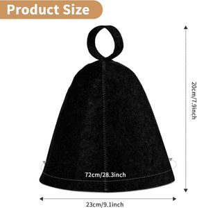 Chapeau de sauna en feutre 100% laine de 5 mm pour salle de bain, chapeau de banya russe pour hommes et femmes - Product Image 2