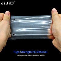 Bolsas de Embalaje Automáticas de Polietileno Transparente Perforadas en Rollo Continuo JIJID, Bolsas de Envío con Línea de Desgarre para Máquinas de Embalaje Automatizadas