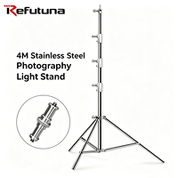 Tripod Pencahayaan Baja Tahan Karat 400cm Grosir untuk Toko Fotografi, Sewa, dan Bisnis Perlengkapan Fotografi