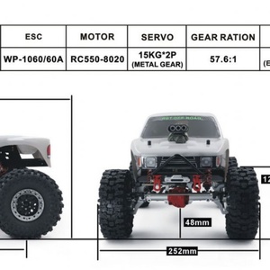 รถบังคับวิทยุ Rgt Tracer Ex86180 Pro 4WD Brushed Off-road Rock Crawler พร้อมสาย USB อะไหล่โลหะ ระยะควบคุม 100 เมตร พร้อมใช้งาน - Product Image 6