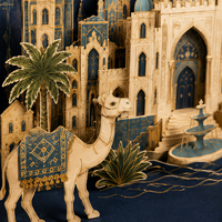Boîte cadeau rigide 3D personnalisée, style valise de luxe, emballage en papier avec poignée, pour souvenirs et cadeaux promotionnels, directement de l'usine