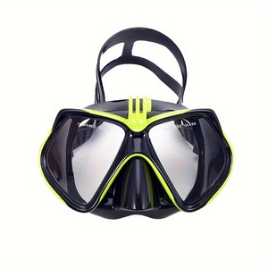 Diving Mask Dual Lens Anti Fog Adjustable With Camera Mount For Adults - Product Image 1