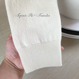 Tùy Chỉnh Người Đàn Ông Của Rắn Màu Gân Crew Cổ Dài Tay Áo Cashmere Áo Thun Cao Giản Dị Kashmir Áo Len Mô Hình Trực Tiếp Nhà Sản Xuất - Product Image 6