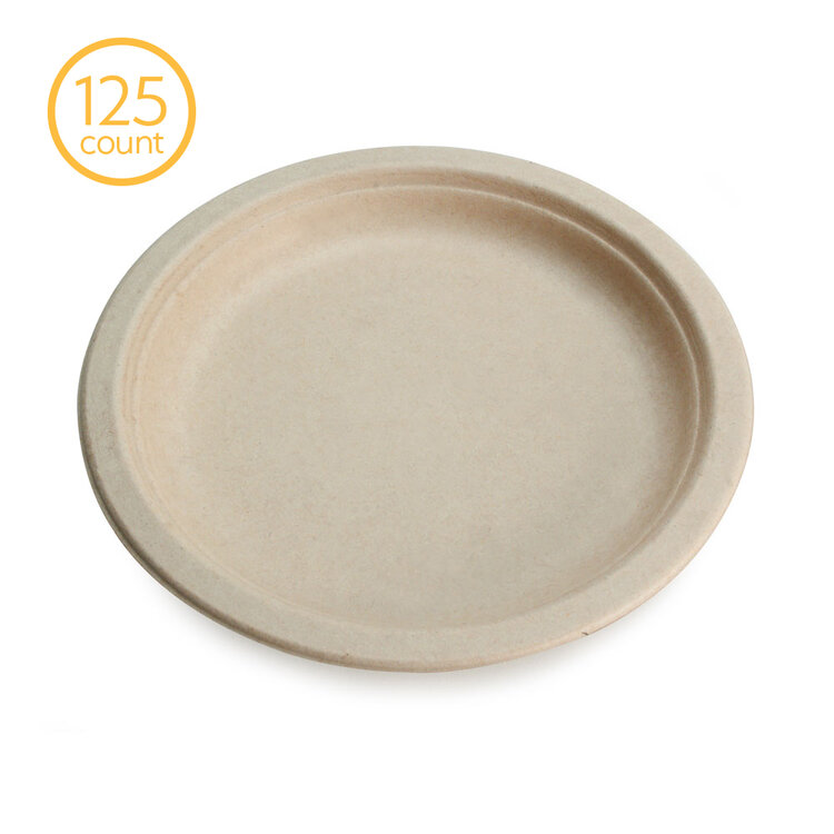 Sugarcane Waste Product Bagasse Pulp Plates & Bowls Eco-Friendly Paper Tableware
