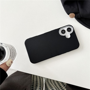 Funda de Teléfono de PU de Color Sólido Simple y Neutral al por Mayor para iPhone 16 15 14 13 Pro Max - Product Image 6