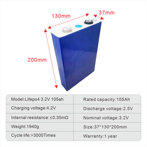 Baterai Lithium Ion Rechargeable LiFePO4 <span class=keywords><strong>3</strong></span>.2V Kapasitas <span class=keywords><strong>3</strong></span>.2V Lifepo4 LFP A+ Cell 80Ah Baterai Kustom <span class=keywords><strong>3</strong></span>.9kg - Product Image 2
