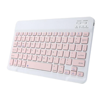 Keyboard Mini 7 Inci Nirkabel untuk Tablet, Keyboard Multibahasa untuk Ponsel, Keyboard iPad, Hadiah Promosi