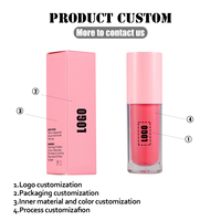 Vente en gros Faible MOQ Marque privée Rouge à lèvres mat velouté résistant à l'eau à haute pigmentation Doux et soyeux Léger Vegan Sans cruauté