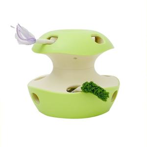 Juguete para gatos Jugando Juguete para gatos <span class=keywords><strong>verde</strong></span> en forma de manzana Pelota eléctrica Gato Juguete interactivo Pelota - Product Image 1