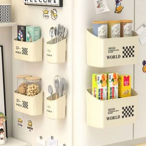 Boîte de rangement magnétique simple et écologique pour réfrigérateur et sol |   Organisateur de cuisine sans perçage, modèle USA Mairun USA 823 - Product Image 6