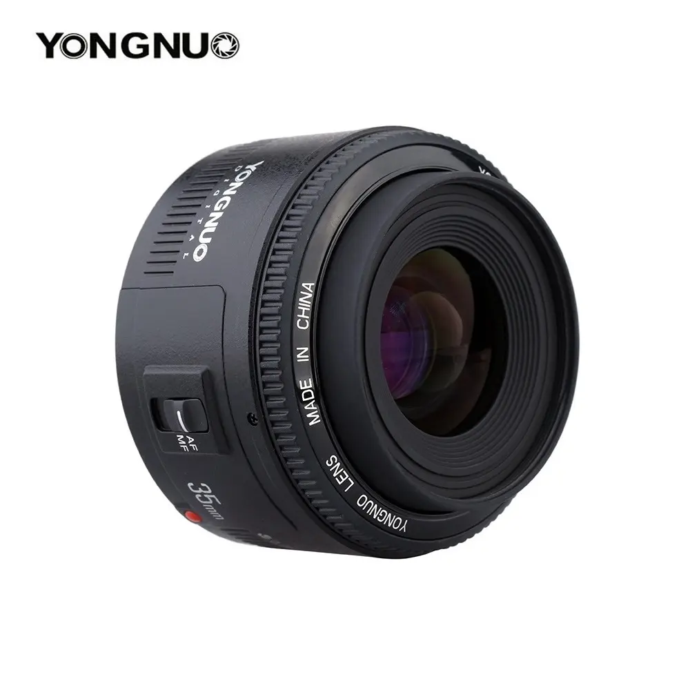 En iyi YONGNUO marka kamera lens 35mm F2 geniş açı başbakan lens YN 35mm F2.0 Canon lensi Canon DSLR için dağı 600D 70D 60D 6D