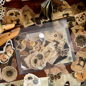 30 cái/gói mẫu dữ liệu bỏ túi loạt Kỷ Nguyên retro bướm tự làm mini tay tài khoản vật liệu trang trí cơ sở - Product Image 4